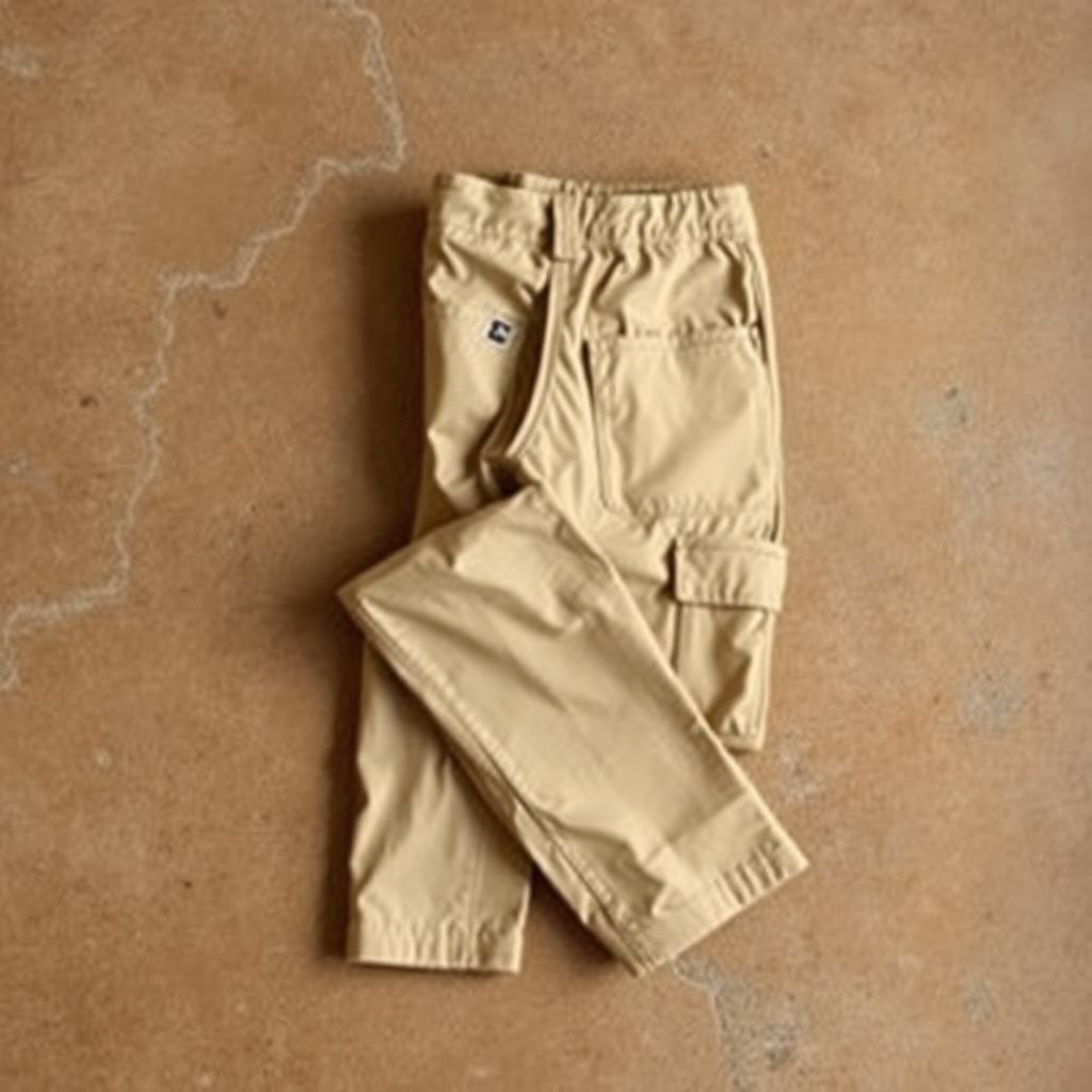 Khaki Cargo Work Trousers